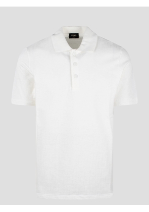Fendi Ff Pique` Polo Shirt