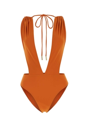 Saint Laurent Orange Stretch Nylon Swimsuit