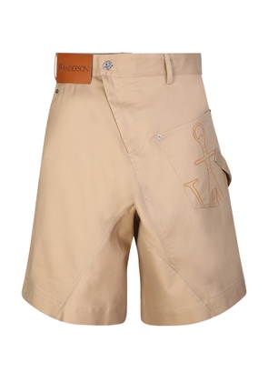 J.w. Anderson Beige Twisted Shorts