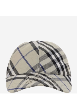 Burberry Cotton-Blend Baseball Cap With Check Pattern
