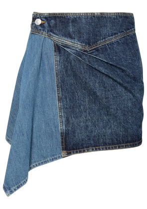 Isabel Marant Junie Blue Cotton Miniskirt