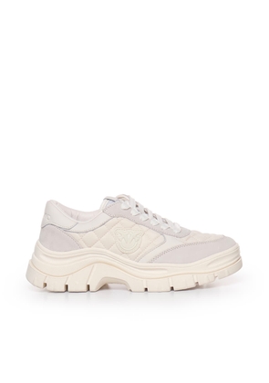 Pinko Sneakers In Suede And Quilted Fabric