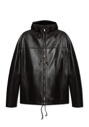 Bottega Veneta Hooded Leather Jacket