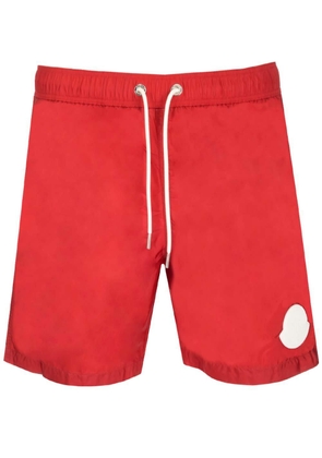 Moncler Logo Patch Drawstring Swim Shorts