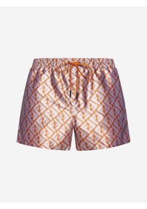 Fendi Ff Print Swim Shorts