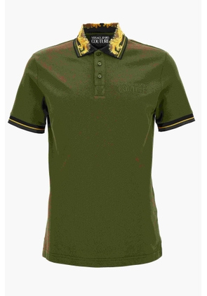 Versace Jeans Couture Baroque-Pattern Polo Shirt
