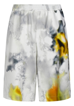 Alexander Mcqueen Obscured Flower Shorts
