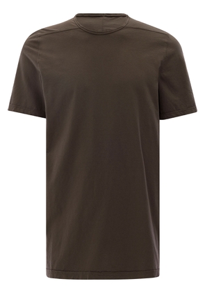 Drkshdw Brown Round Neck T-Shirt In Cotton Man