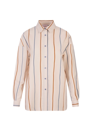 Stella Jean Over Fit Striped Cotton Shirt