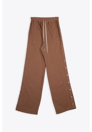 Drkshdw Pusher Pants Brown Cotton Baggy Sweatpant With Side Snaps - Pusher Pant
