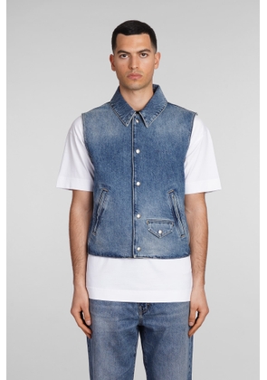 Givenchy Vest In Blue Cotton