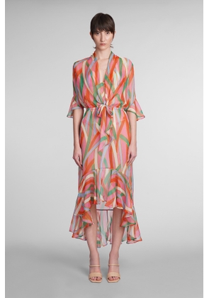 Cult Gaia Delira Dress In Multicolor Polyester