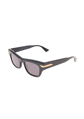 Bottega Veneta Rectangular Sunglasses With Golden Detail