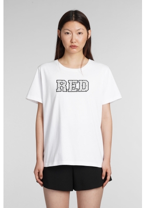Red Valentino T-Shirt In White Cotton