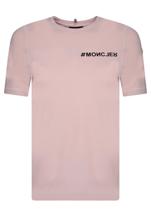 Moncler Grenoble Logo T-Shirt In Pink