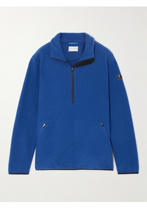 We Norwegians - Svalbard Brushed Merino Wool-blend Fleece Sweater - Blue - x small,small,medium,large,x large