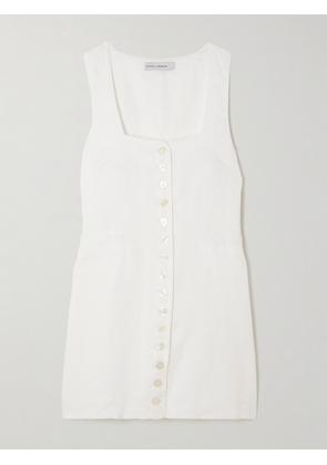 Faithfull - Marinia Linen Mini Dress - White - x small,small,medium,large,x large,xx large