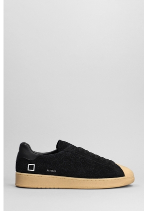 D.a.t.e. Base Deep Sneakers In Black Suede