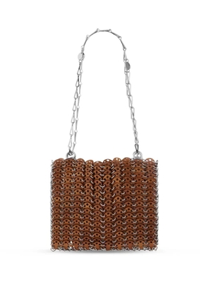 Paco Rabanne Iconic 1969 Bag In Brown Wood