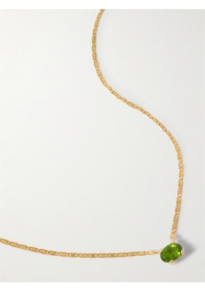 Loren Stewart - Baby Valentino 10-karat Gold Agate Necklace - Green - One size