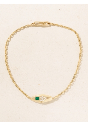 Uniform Object - Vessel 18-karat Gold, Emerald And Diamond Necklace - One size