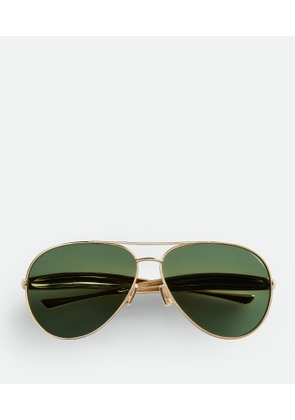 Sardine Aviator Sunglasses - Bottega Veneta