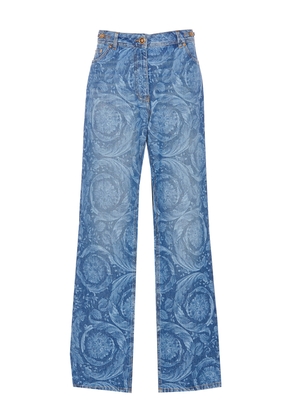 Versace Regular Barocco Denim Jeans
