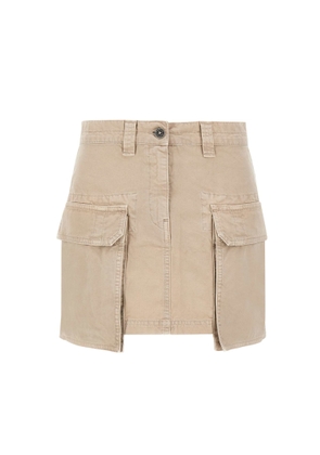 Golden Goose Worker Cotton Mini Skirt