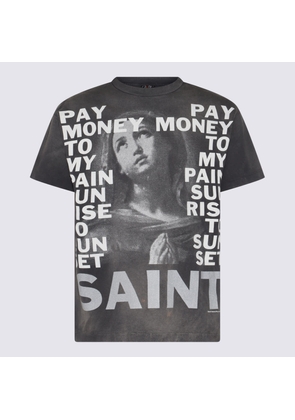 Saint Mxxxxxx Grey Cotton T-Shirt