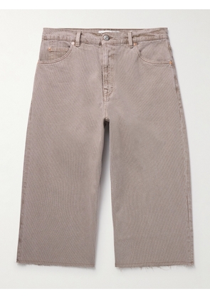 Our Legacy - Straight-Leg Cropped Distressed Denim Trousers - Men - Neutrals - IT 44