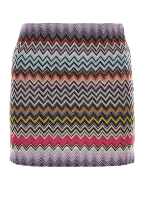 Missoni Embroidered Viscose Blend Mini Skirt