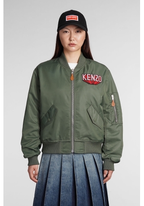 Kenzo Casual Jacket In Green Polyamide