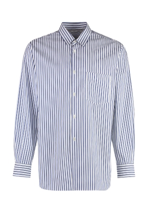 Comme Des Garçons Shirt Striped Cotton Shirt