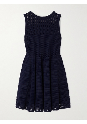 Alaïa - Stretch-knit Mini Dress - Blue - FR34,FR36,FR38,FR40,FR42