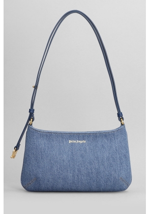 Palm Angels Giorgina Denim Bag Shoulder Bag In Blue Cotton