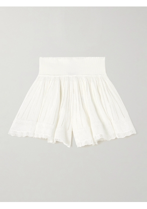Alaïa - Pointelle-knit Shorts - White - FR34,FR36,FR38,FR40,FR42,FR44