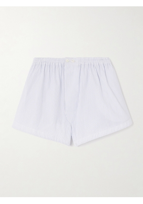 Alaïa - Striped Cotton-poplin Shorts - Blue - FR34,FR36,FR38,FR40,FR42,FR44