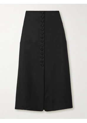 LIBEROWE - Maha Twill Midi Skirt - Black - x small,small,medium,large