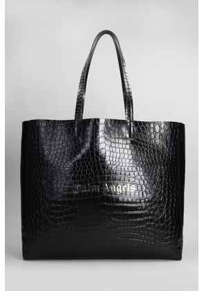 Palm Angels Tote In Black Leather