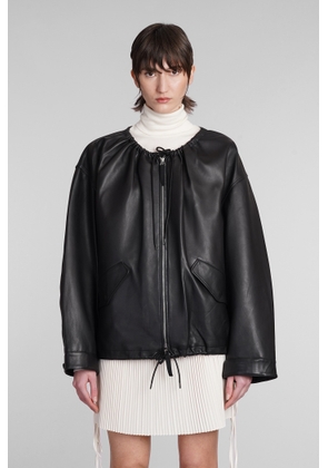 Helmut Lang Leather Jacket In Black Leather