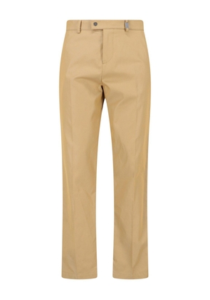 Burberry Straight-Leg Buckle-Detailed Trousers