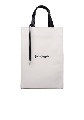 Palm Angels Ivory Cotton Tote Bag