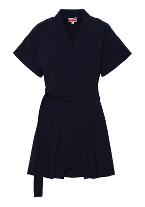 Kenzo Blue Wool Dress