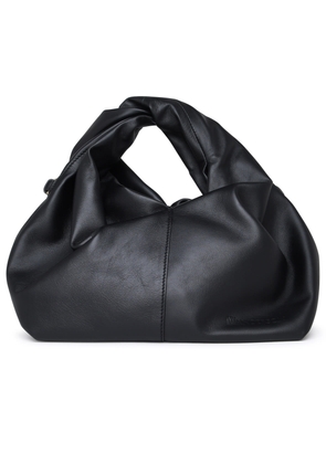 J.w. Anderson Black Leather Hobo Twister Bag