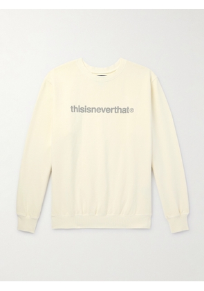 thisisneverthat - Logo-Print Cotton-Jersey Sweatshirt - Men - Neutrals - S