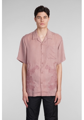 Maharishi Shirt In Rose-Pink Polyamide Polyester