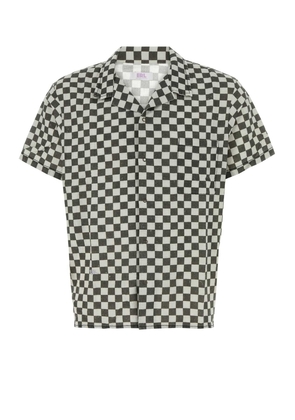 Erl Printed Cotton And Linen Shirt