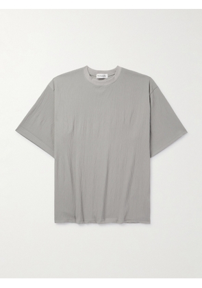 The Frankie Shop - Eliott Textured Stretch-Jersey T-Shirt - Men - Gray - XS