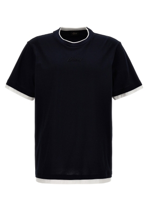 Brioni Logo Embroidery T-Shirt