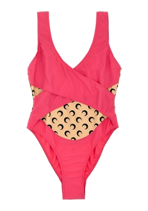 Marine Serre All Over Moon One-Piece Swimsuit